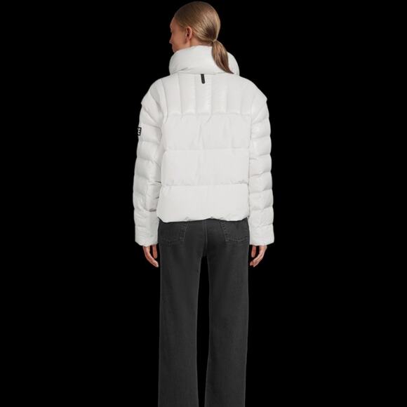 NEW Mackage Women's 2-In-1 Vesna Jacket in Moon (white/gray) Euro 38 US 8 or Med - Picture 3 of 15
